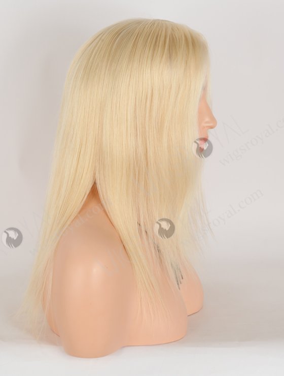 In Stock European Virgin Hair 14" Straight 613# Color Silk Top Gripper Wig GRP-08120-30966