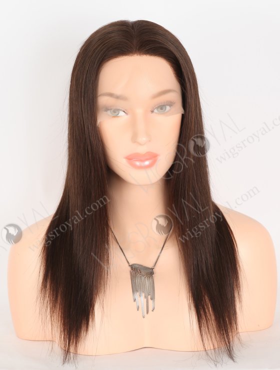 In Stock European Virgin Hair 14" Straight 2a# Color Silk Top Wig STW-850
