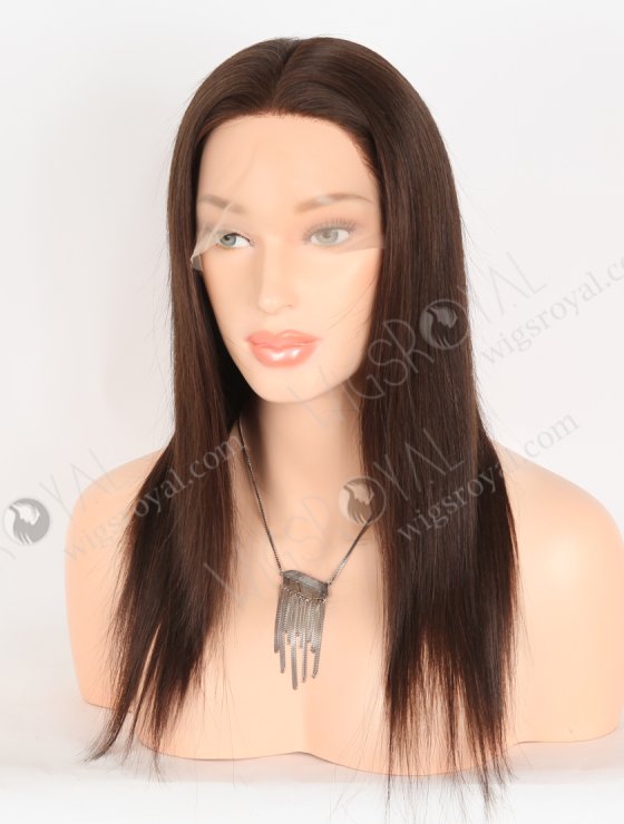 In Stock European Virgin Hair 14" Straight 2a# Color Silk Top Wig STW-850-31087