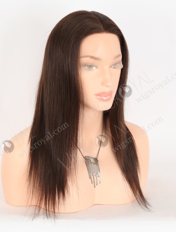 In Stock European Virgin Hair 14" Straight 2a# Color Silk Top Wig STW-850-31088