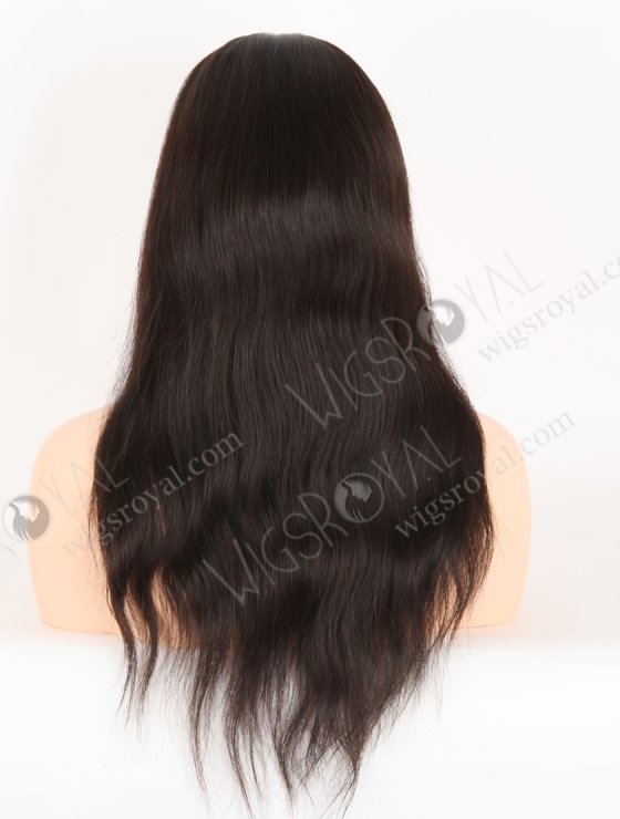 In Stock Chinese Virgin Hair 18" Natural Straight Natural Color Silk Top Full Lace Wig STW-708-31072