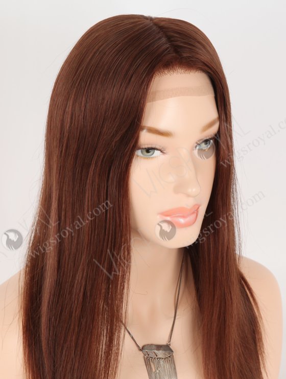In Stock European Virgin Hair 16" Straight 4#/33# Blended Color Silk Top Gripper Wig GRP-08118-30937