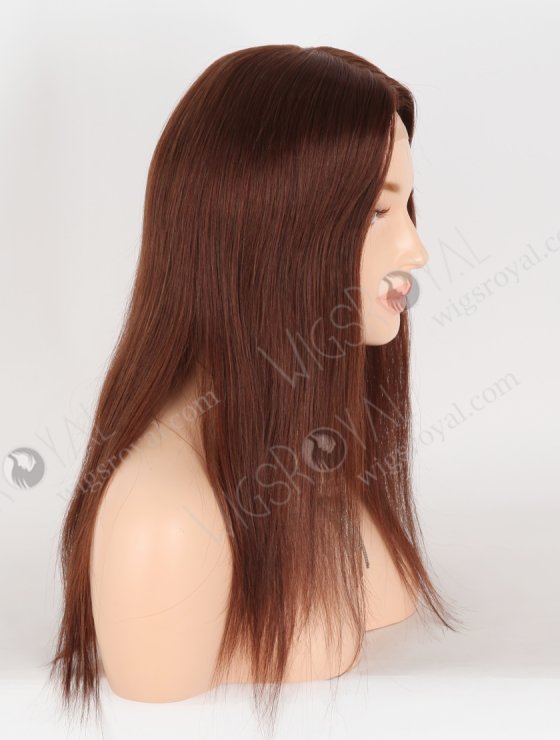 In Stock European Virgin Hair 16" Straight 4#/33# Blended Color Silk Top Gripper Wig GRP-08118-30940