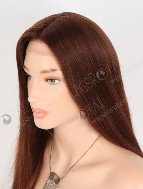 In Stock European Virgin Hair 16" Straight 4#/33# Blended Color Silk Top Gripper Wig GRP-08118-30941