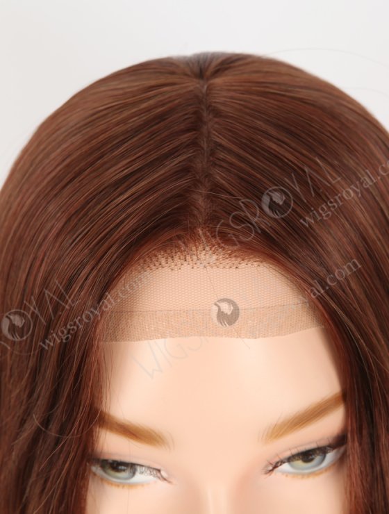 In Stock European Virgin Hair 16" Straight 4#/33# Blended Color Silk Top Gripper Wig GRP-08118-30939