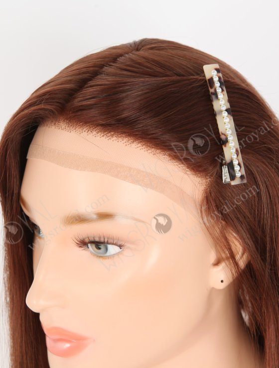 In Stock European Virgin Hair 16" Straight 4#/33# Blended Color Silk Top Gripper Wig GRP-08118-30942