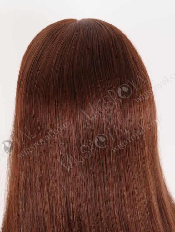 In Stock European Virgin Hair 16" Straight 4#/33# Blended Color Silk Top Gripper Wig GRP-08118-30945