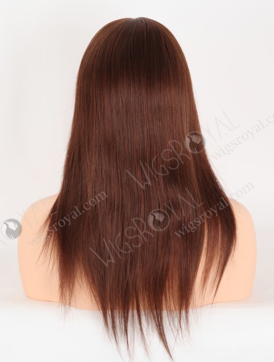 In Stock European Virgin Hair 16" Straight 4#/33# Blended Color Silk Top Gripper Wig GRP-08118-30944
