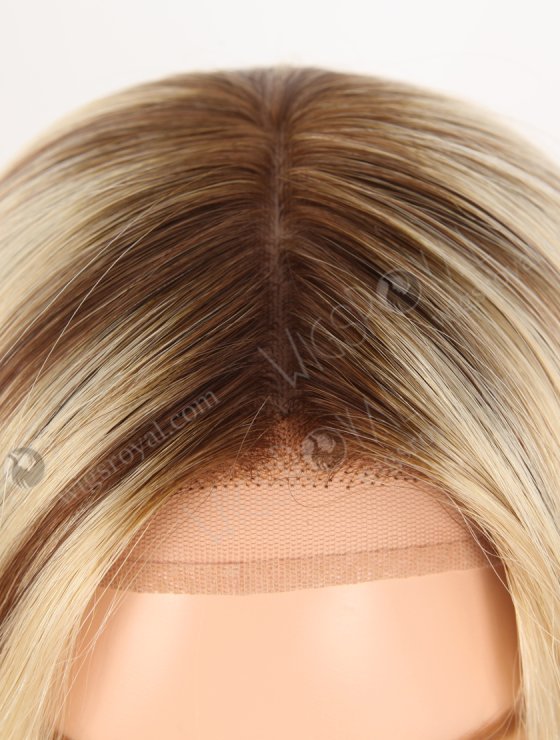 In Stock European Virgin Hair 16" Straight T4/22#/4# Highlights Color Silk Top Gripper Wig GRP-08122-30991