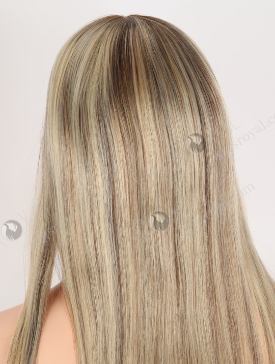 In Stock European Virgin Hair 16" Straight T4/22#/4# Highlights Color Silk Top Gripper Wig GRP-08122-30990