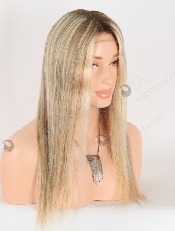 In Stock European Virgin Hair 16" Straight T9/22#/9# Highlights Color Silk Top Gripper Wig GRP-08126-31028