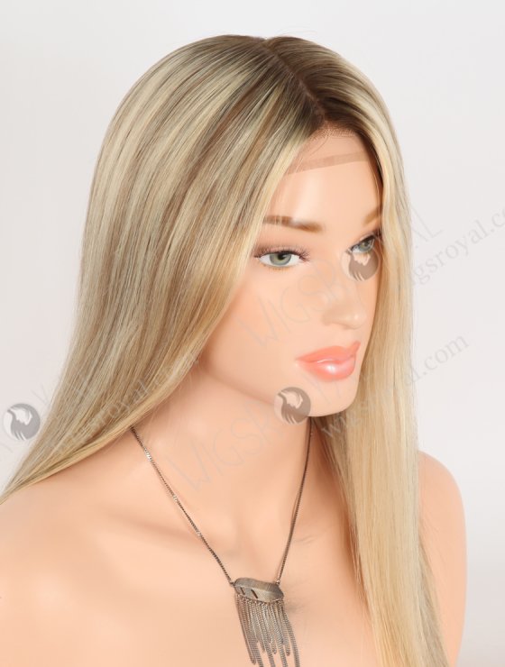 In Stock European Virgin Hair 16" Straight T9/22#/9# Highlights Color Silk Top Gripper Wig GRP-08126-31032
