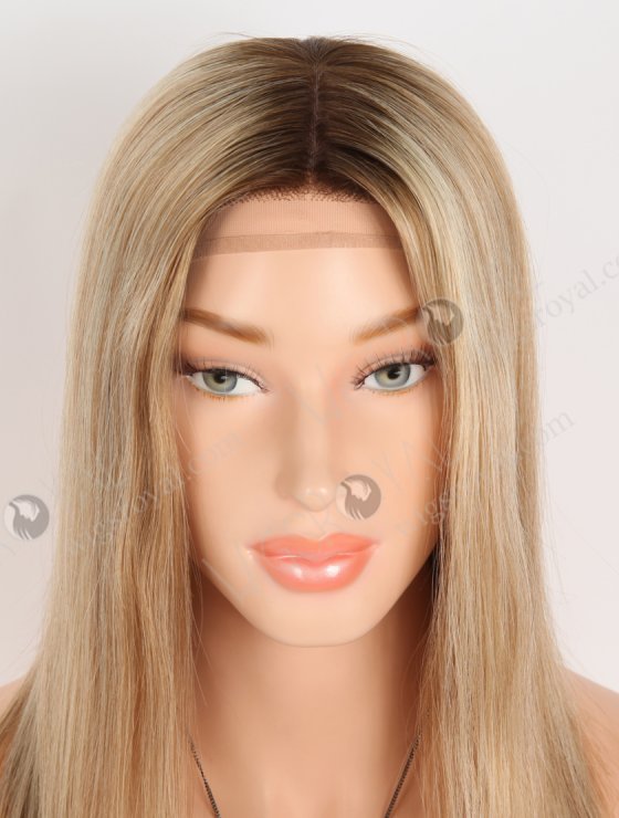 In Stock European Virgin Hair 14" Straight T4#/8/22/60# Color Silk Top Gripper Wig GRP-08128-31050
