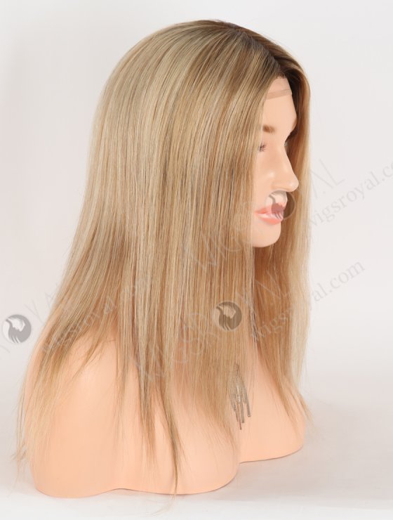 In Stock European Virgin Hair 14" Straight T4#/8/22/60# Color Silk Top Gripper Wig GRP-08128-31059