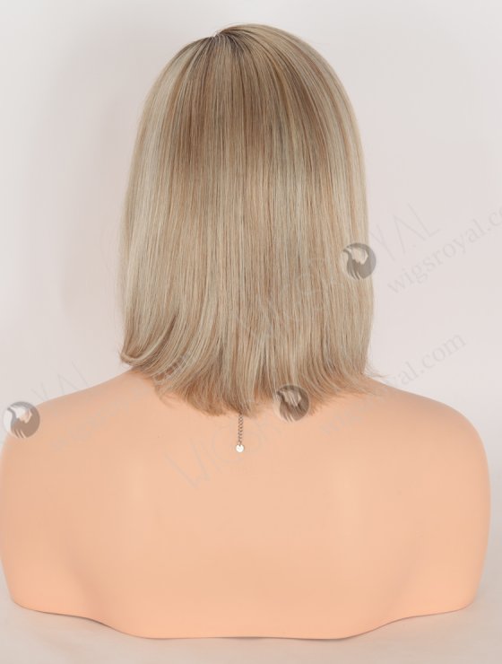 Highlight Color With Brown Root Bob Straight Human Hair Lace Front Wigs WR-CLF-075-31107