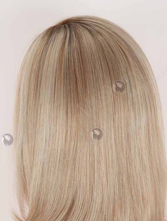 Highlight Color With Brown Root Bob Straight Human Hair Lace Front Wigs WR-CLF-075-31108