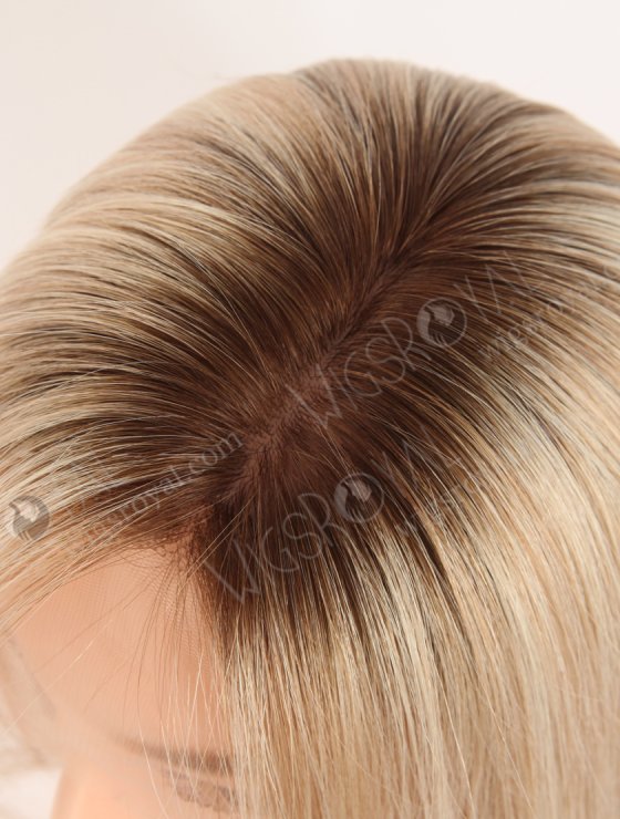 Highlight Color With Brown Root Bob Straight Human Hair Lace Front Wigs WR-CLF-075-31109