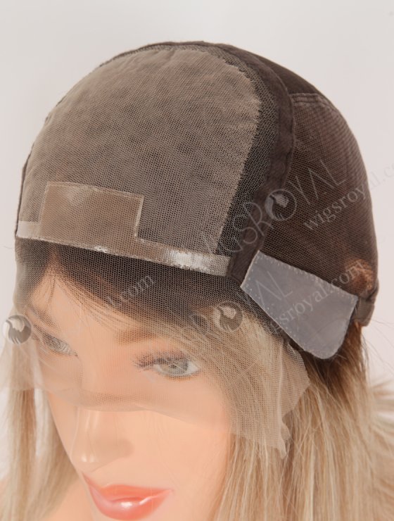 Highlight Color With Brown Root Bob Straight Human Hair Lace Front Wigs WR-CLF-075-31112