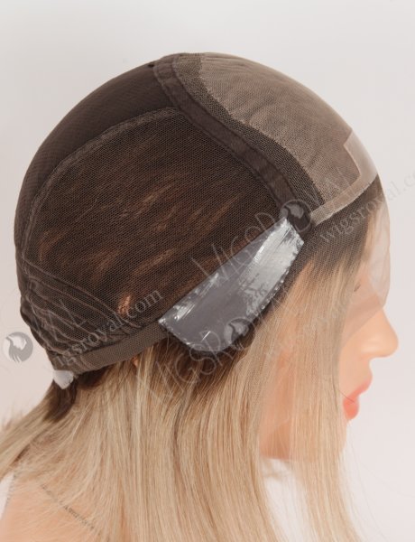 Highlight Color With Brown Root Bob Straight Human Hair Lace Front Wigs WR-CLF-075