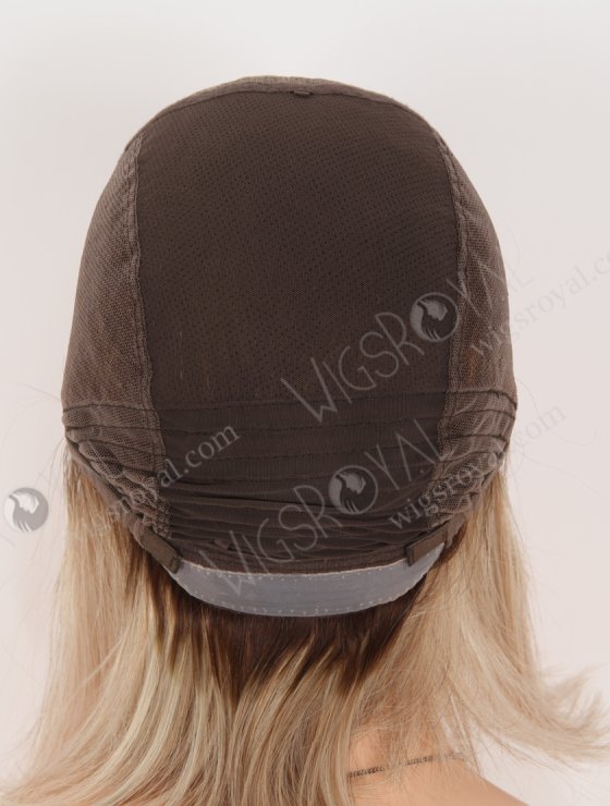 Highlight Color With Brown Root Bob Straight Human Hair Lace Front Wigs WR-CLF-075-31115