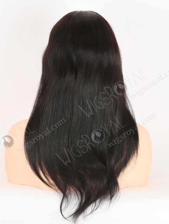 In Stock Indian Remy Hair 16" Straight Color #1b Silk Top Full Lace Wig STW-068-31214