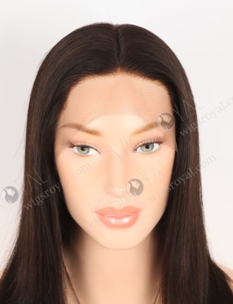 Gorgerous Light Brown Lace Silk Top Wig STW-301
