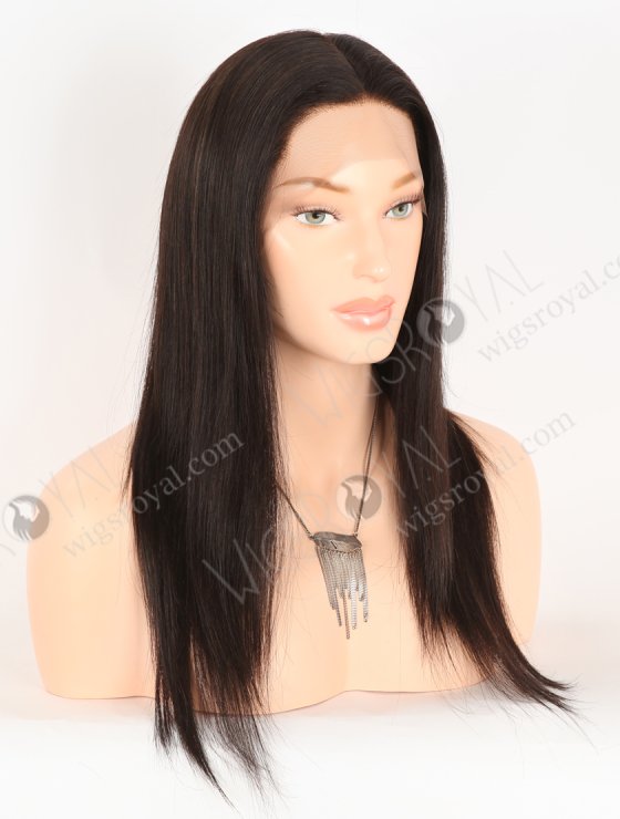 In Stock Malaysian Virgin Hair 16" Straight Natural Color Silk Top Full Lace Wig STW-301-31233
