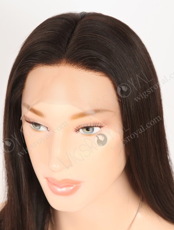 In Stock Malaysian Virgin Hair 16" Straight Natural Color Silk Top Full Lace Wig STW-301-31236