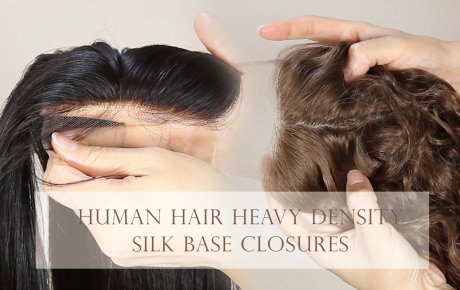 Gorgeous Black Brown Blonde 100% Human Hair Heavy Density Silk Base Closures