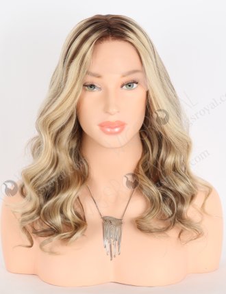 Attractive Blonde Lace Front Wig With Brown Highlights RLF-08022