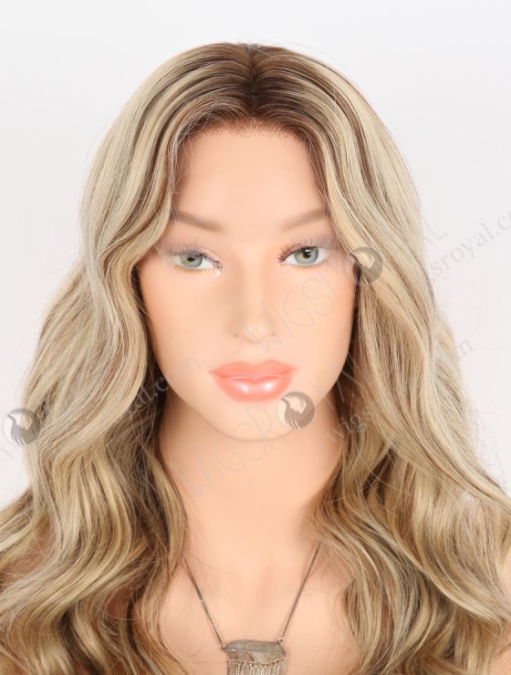 Fabulous Beach Wave Lace Front Wig With Brown Roots Color RLF-08039-31428