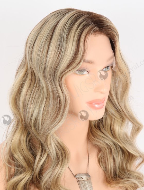Fabulous Beach Wave Lace Front Wig With Brown Roots Color RLF-08039-31427