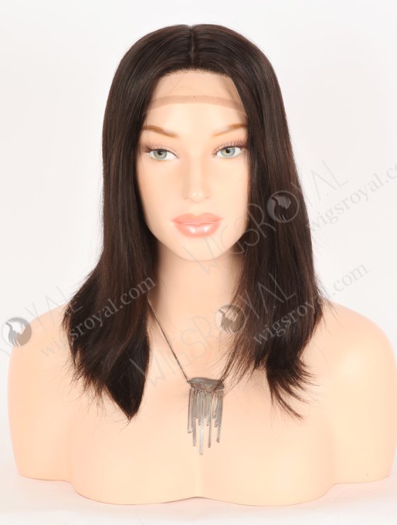 High quality Human Hair Wigs for Bald Women | 12 Inch Natural Black Natural Scalp Silk Top Gripper Wig GRP-08101