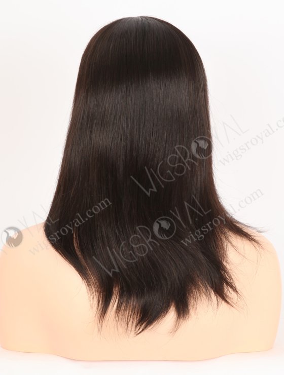 High quality Human Hair Wigs for Bald Women | 12 Inch Natural Black Natural Scalp Silk Top Gripper Wig GRP-08101-31467