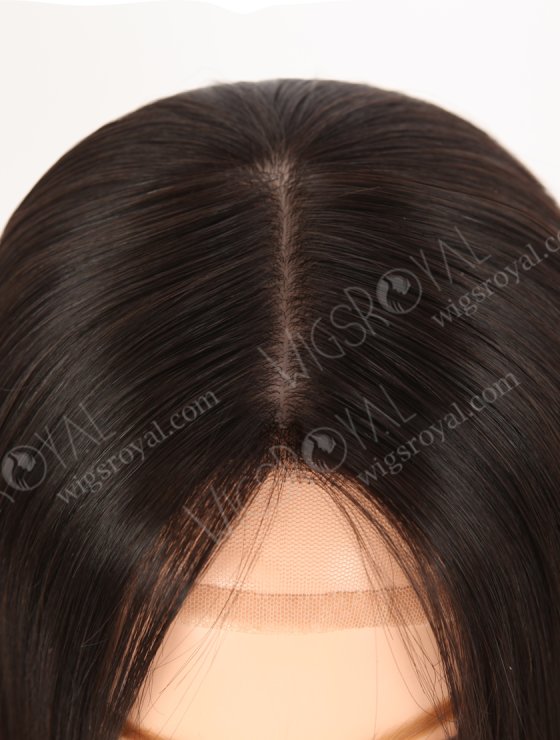 High quality Human Hair Wigs for Bald Women | 12 Inch Natural Black Natural Scalp Silk Top Gripper Wig GRP-08101-31466