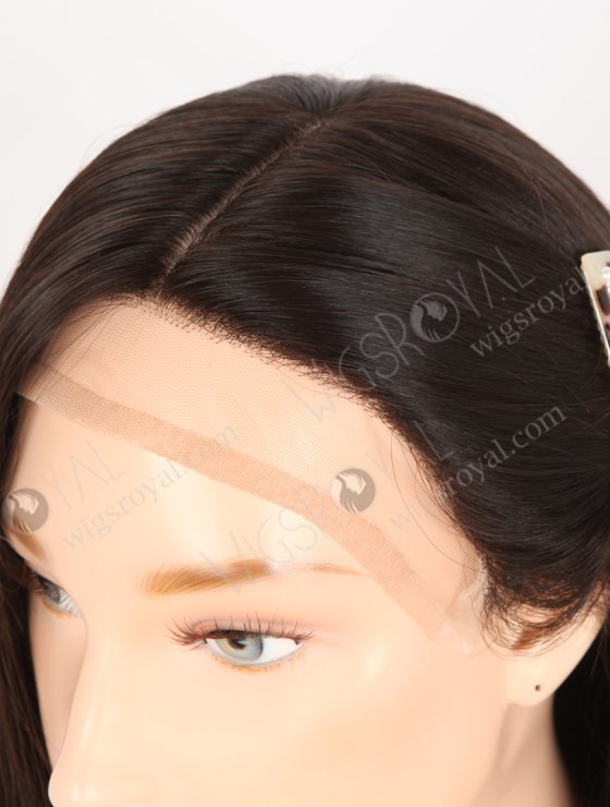 High quality Human Hair Wigs for Bald Women | 12 Inch Natural Black Natural Scalp Silk Top Gripper Wig GRP-08101-31468