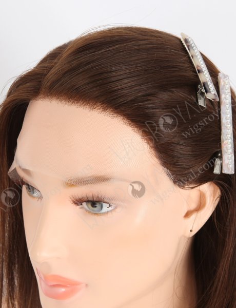 Bob Hairstyles Dark Brown Hidden Knots Lace Wigs For Women GRD-08021