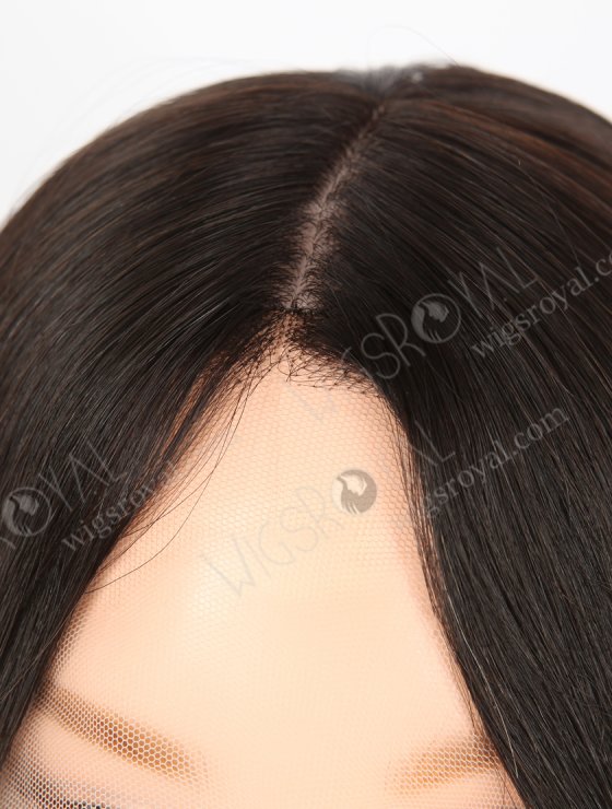 Realistic 12 Inch Double Drawn Natural Color Hair Silk Top Wigs for Women with Thinning Hair GRD-08034-31568