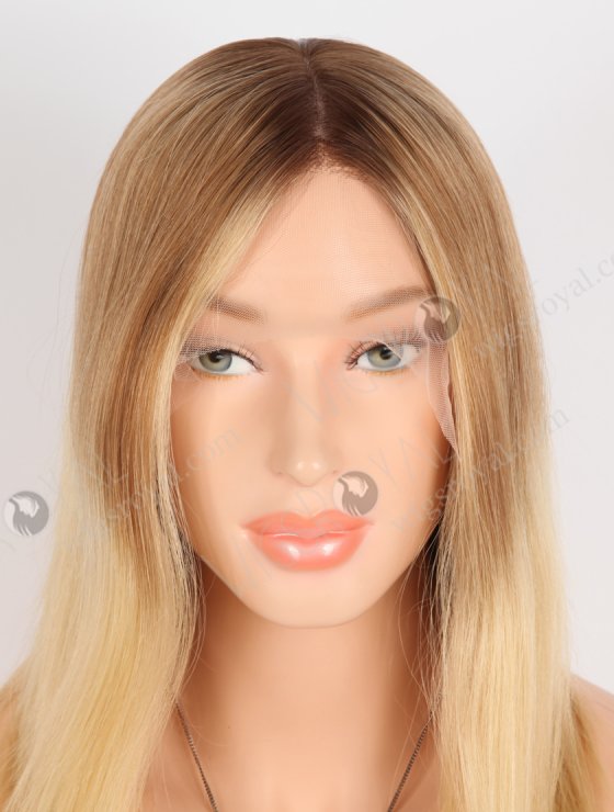Realistic Human Hair Wigs Caucasiaon 12 Inch Brown to Blonde Ombre Wigs for Small Heads GRD-08029-31539