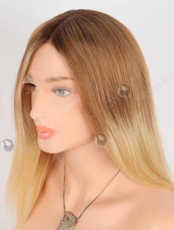 Realistic Human Hair Wigs Caucasiaon 12 Inch Brown to Blonde Ombre Wigs for Small Heads GRD-08029-31541