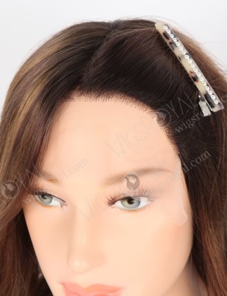 Excellent Highlights Color Grandeur Wig With Darkest Brown Roots GRD-08007