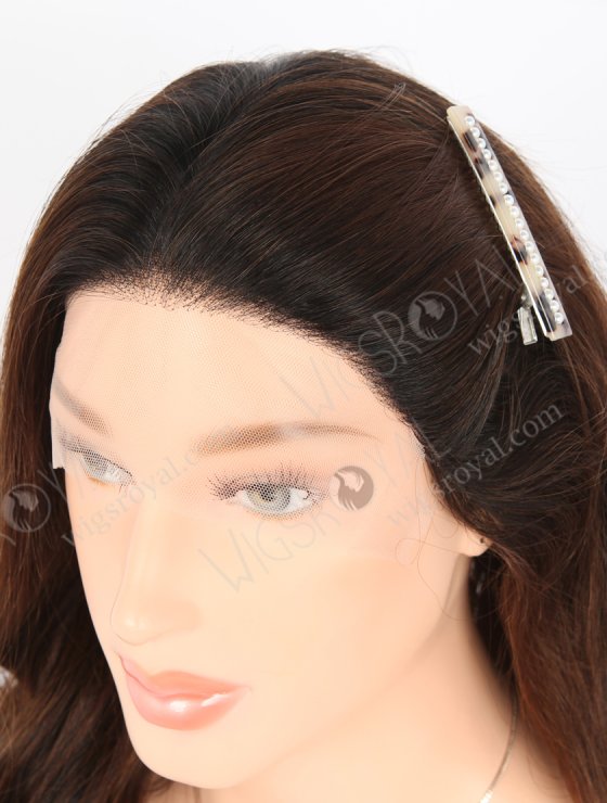 In Stock European Virgin Hair 16" All One Length Beach Wave 3/1# Highlights, Roots 1# Color Grandeur Wig GRD-08008-31503
