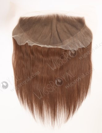 Pure Light Brown Brazilian Virgin Human Hair Full Swiss Lace Frontal WR-LF-025
