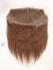 Pure Light Brown Brazilian Virgin Human Hair Full Swiss Lace Frontal WR-LF-025