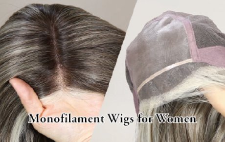 Natural Looking Monofilament Wigs for Women