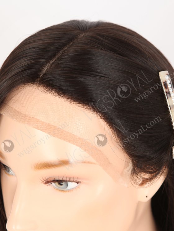 High quality Human Hair Wigs for Bald Women | 12 Inch Natural Black Natural Scalp Silk Top Gripper Wig GRP-08101-31663