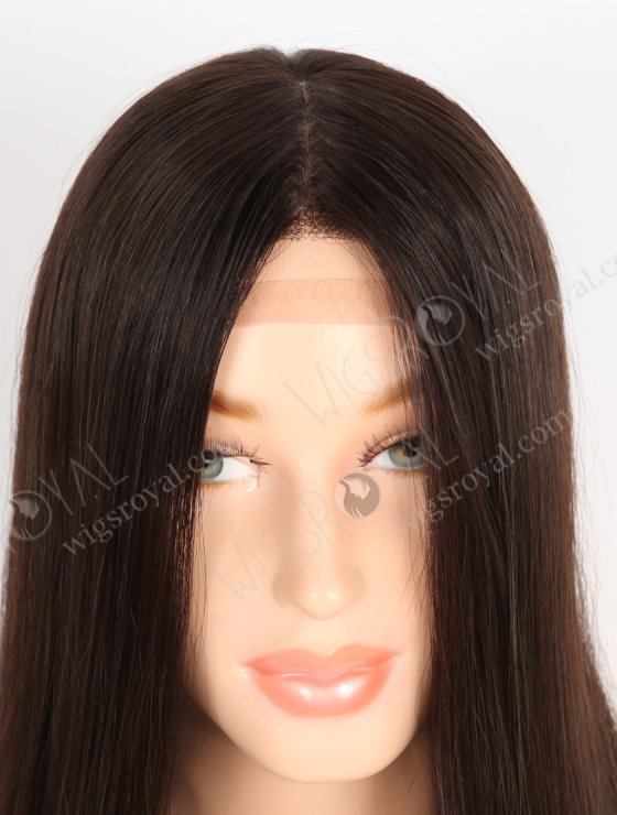 In Stock European Virgin Hair 14" All One Length Straight 2# Color Silk Top Gripper Wig GRP-08104-31673