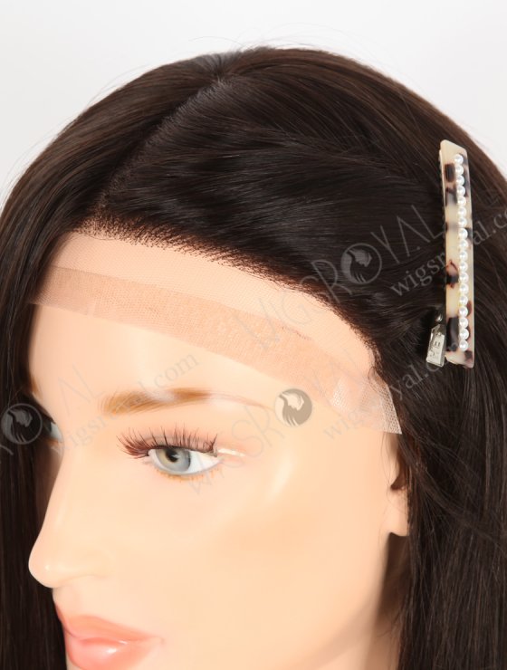 In Stock European Virgin Hair 14" All One Length Straight 2# Color Silk Top Gripper Wig GRP-08104-31674