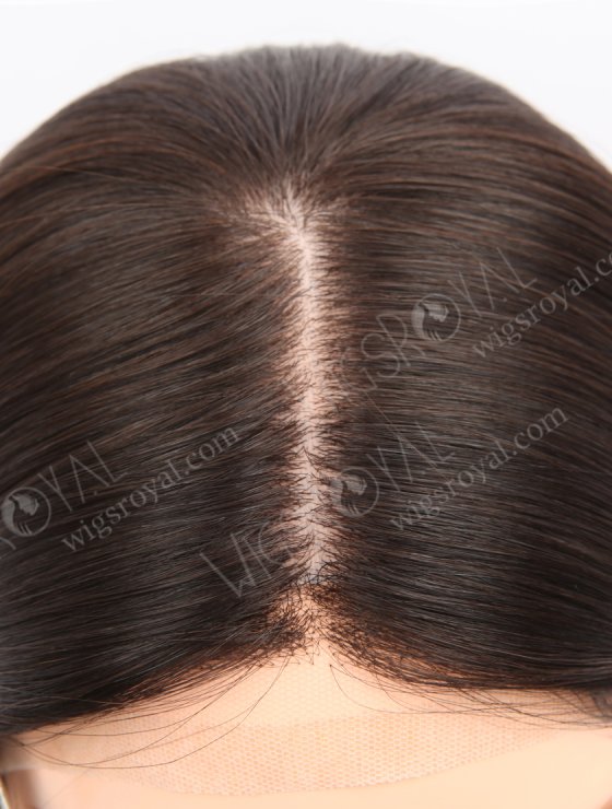 Best Raw Virgin Hair Silk Top Medical Wigs for Cancer Patients 16 Inches Natural Brown Color GRP-08110-31684