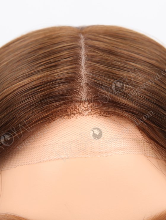 In Stock European Virgin Hair 16" All One Length Straight 4# Color Silk Top Gripper Wig GRP-08105-31679